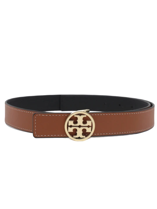 Zdjęcie produktu TORY BURCH Skórzany dwustronny pasek 1" Miller czarny