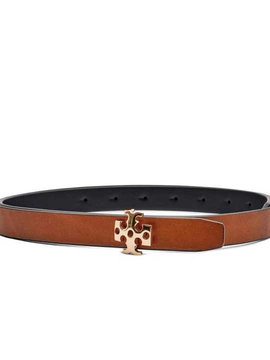 Zdjęcie produktu TORY BURCH Skórzany dwustronny pasek czarny