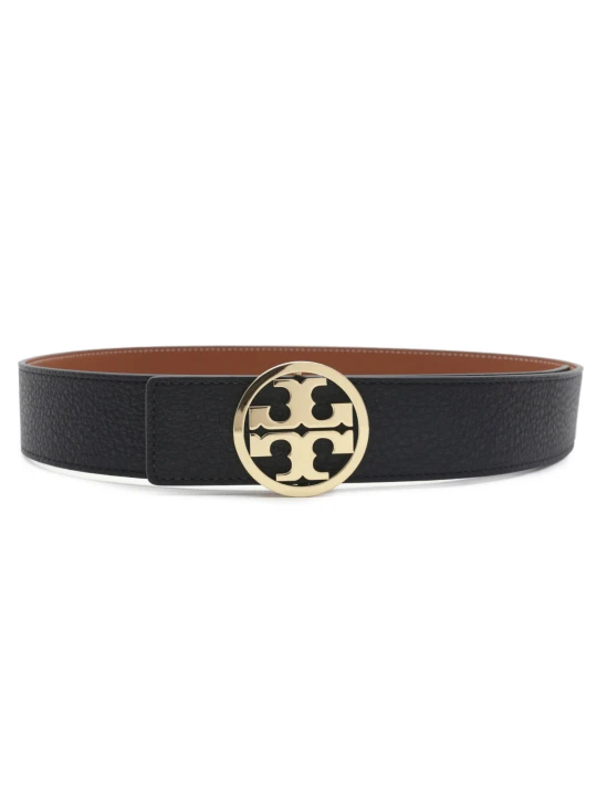 Zdjęcie produktu TORY BURCH Skórzany dwustronny pasek Miller brązowy