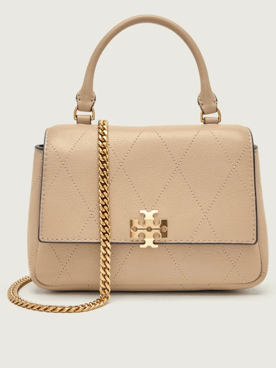 Zdjęcie produktu TORY BURCH Skórzany kuferek Charlie beżowy