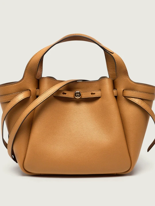 Zdjęcie produktu TORY BURCH Skórzany kuferek Romy camel