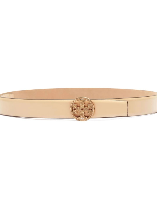 Zdjęcie produktu TORY BURCH Skórzany pasek Miller beżowy