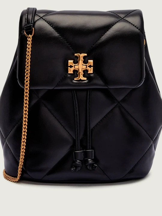 Zdjęcie produktu TORY BURCH Skórzany plecak/torebka Kira Diamond czarny
