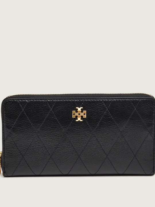 Zdjęcie produktu TORY BURCH Skórzany portfel Charlie czarny