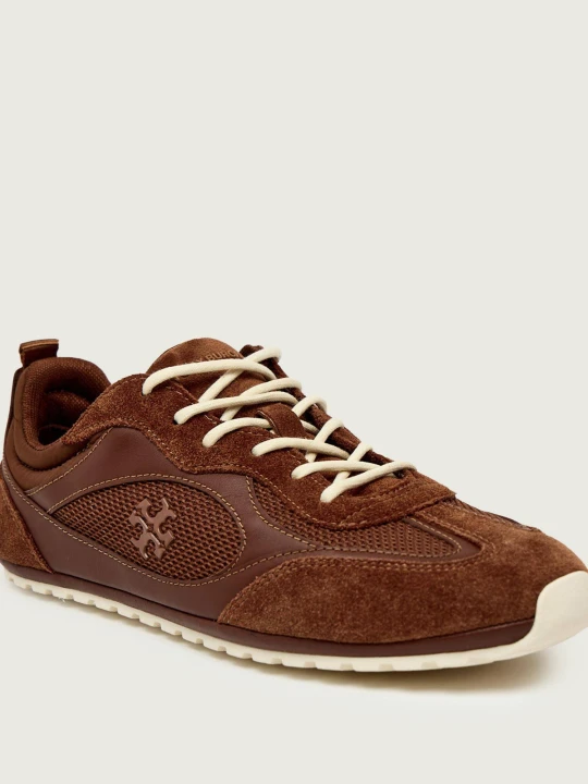Zdjęcie produktu TORY BURCH Sneakersy FIELD | zamsz brązowy