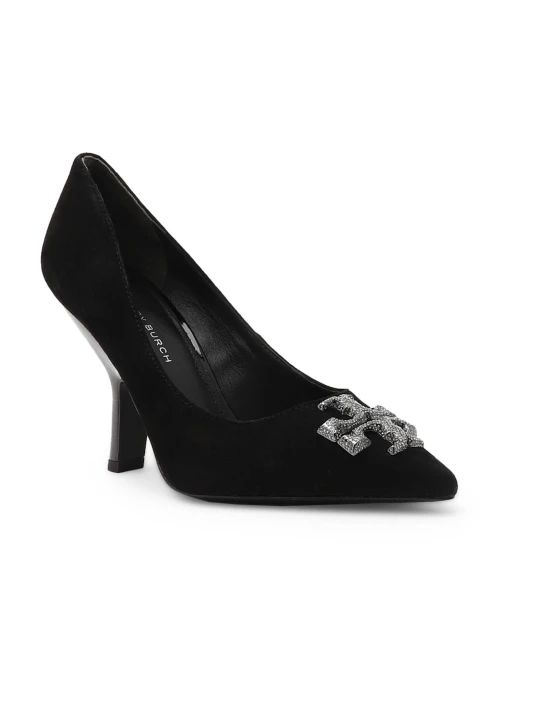Zdjęcie produktu TORY BURCH Szpilki ELEANOR PAVE PUMP | zamsz czarny
