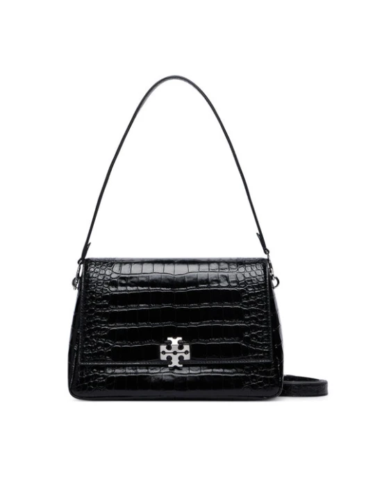 Zdjęcie produktu Tory Burch Torebka Charlie Embossed Croc Shoulder Bag 183354 Czarny