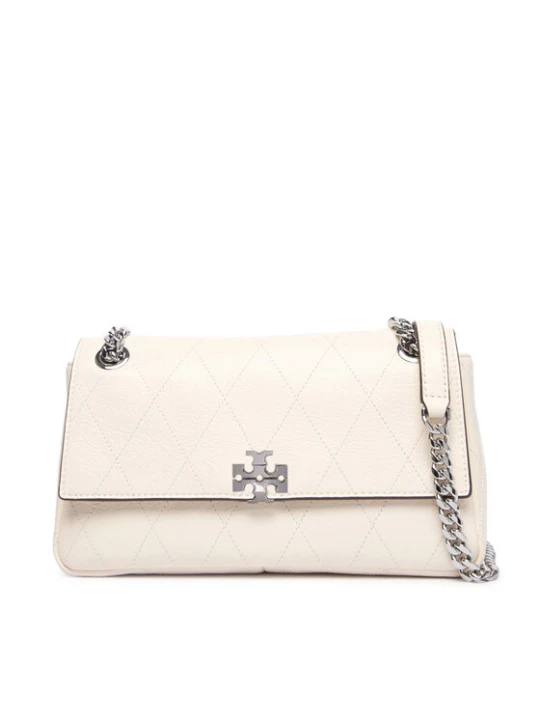 Zdjęcie produktu Tory Burch Torebka Charlie Quilted 185829 Kremowy
