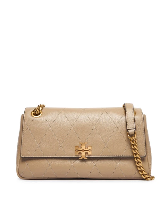 Zdjęcie produktu Tory Burch Torebka Charlie Quilted Small Shoulder Bag 185829 Kremowy