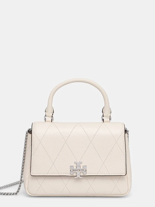 Zdjęcie produktu Tory Burch torebka crossbody damska skórzana Charlie beżowy