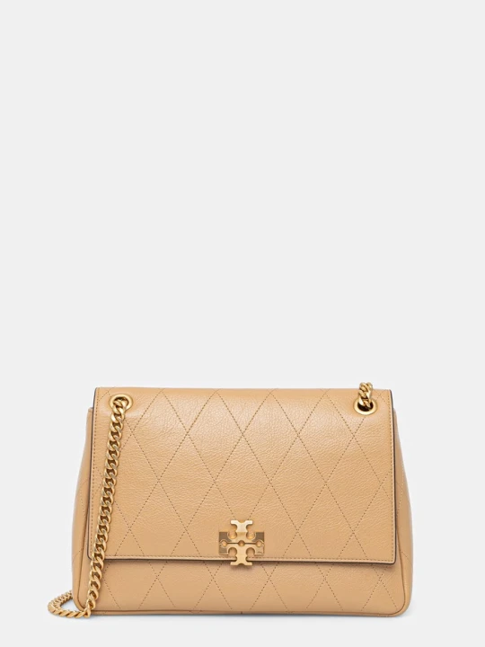 Zdjęcie produktu Tory Burch torebka crossbody damska skórzana Charlie beżowy