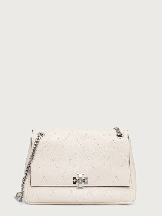 Zdjęcie produktu Tory Burch torebka crossbody damska skórzana Charlie beżowy