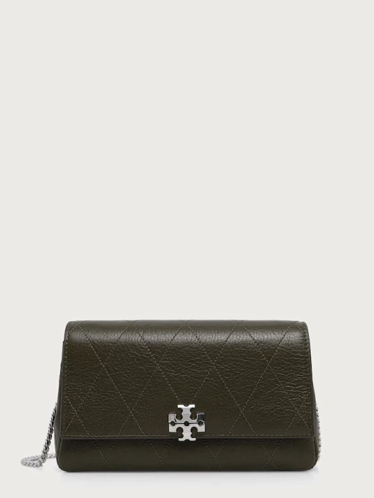 Zdjęcie produktu Tory Burch torebka crossbody damska skórzana Charlie zielony