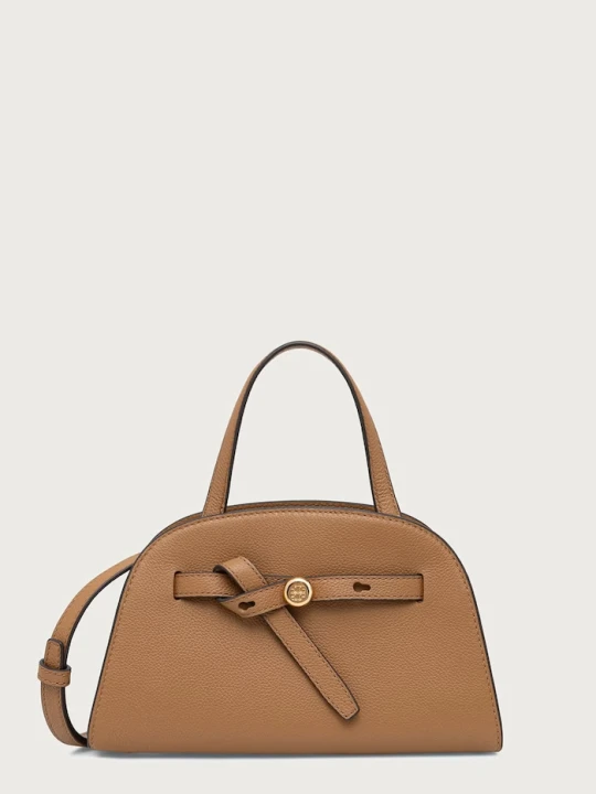 Zdjęcie produktu Tory Burch torebka crossbody damska skórzana Romy Small Bauletto beżowy