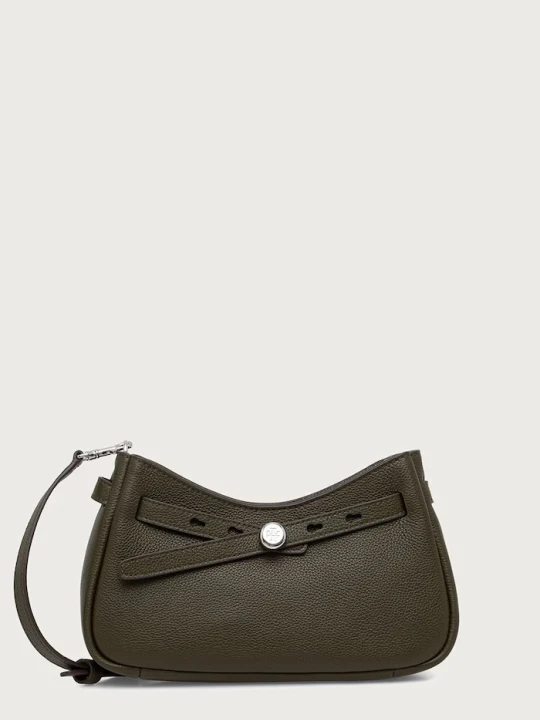 Zdjęcie produktu Tory Burch torebka crossbody damska skórzana Romy Zip zielony