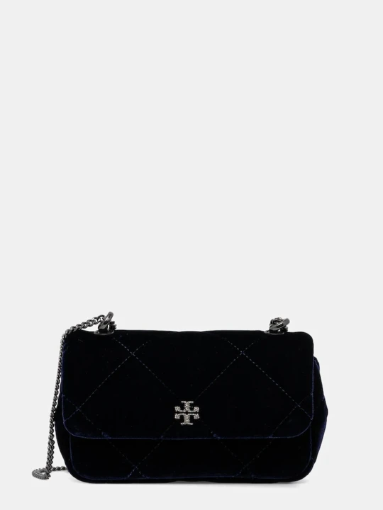 Zdjęcie produktu Tory Burch torebka Kira Diamond Quilt granatowy