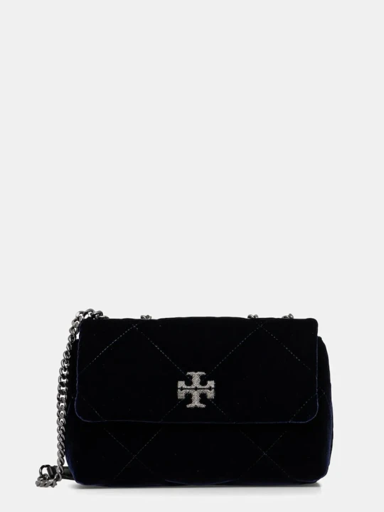 Zdjęcie produktu Tory Burch torebka Kira Diamond Quilt granatowy