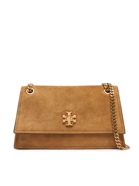 Zdjęcie produktu Tory Burch Torebka Kira Turnlock Suede Mini Bag 178150 Brązowy