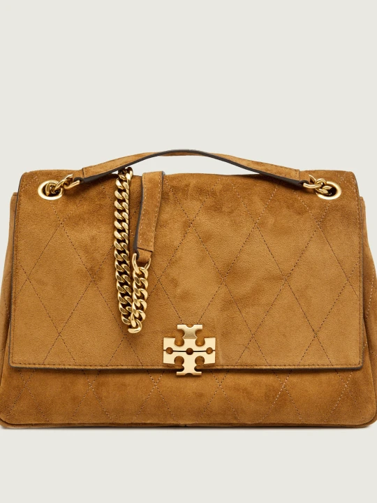 Zdjęcie produktu TORY BURCH Torebka na ramię Charlie | zamsz camel