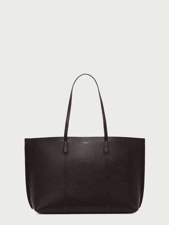 Zdjęcie produktu Tory Burch torebka shopper damska skórzana Perry brązowy