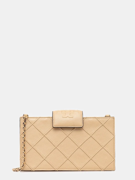 Zdjęcie produktu Tory Burch torebka skórzana Fleming beżowy