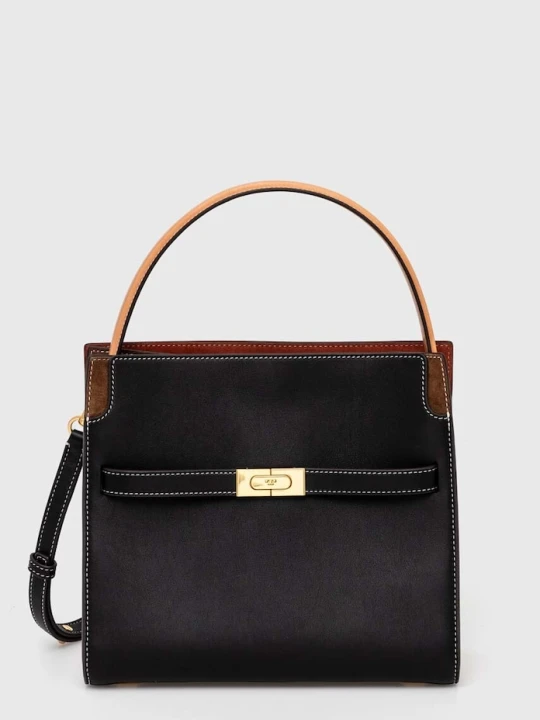 Zdjęcie produktu Tory Burch torebka skórzana Lee Radziwill czarny