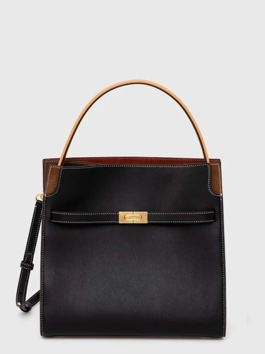 Zdjęcie produktu Tory Burch torebka skórzana Lee Radziwill czarny