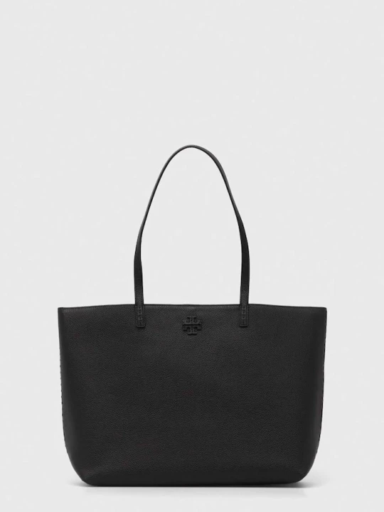Zdjęcie produktu Tory Burch torebka skórzana McGraw czarny