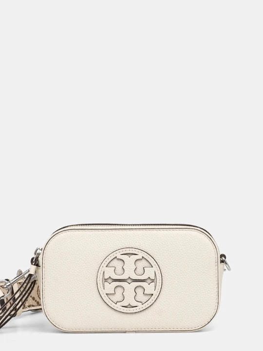 Zdjęcie produktu Tory Burch torebka skórzana Miller beżowy