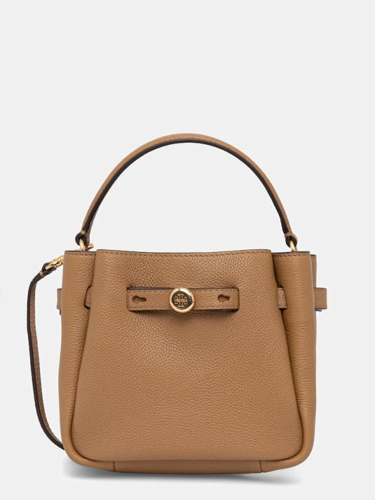 Zdjęcie produktu Tory Burch torebka crossbody damska skórzana Romy beżowy