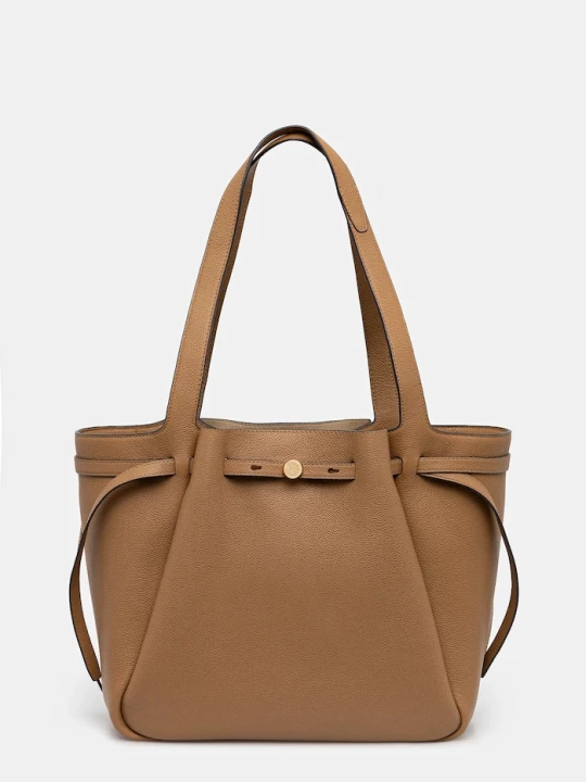 Zdjęcie produktu Tory Burch torebka skórzana Romy beżowy