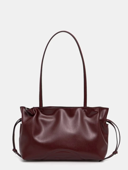 Zdjęcie produktu Tory Burch torebka tote damska z imitacji skóry Ella bordowy