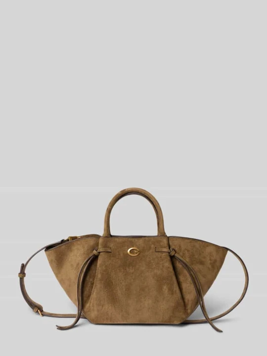 Zdjęcie produktu Tote Bag w imitacji weluru model 'ALLEGRA' Guess Oliwkowy