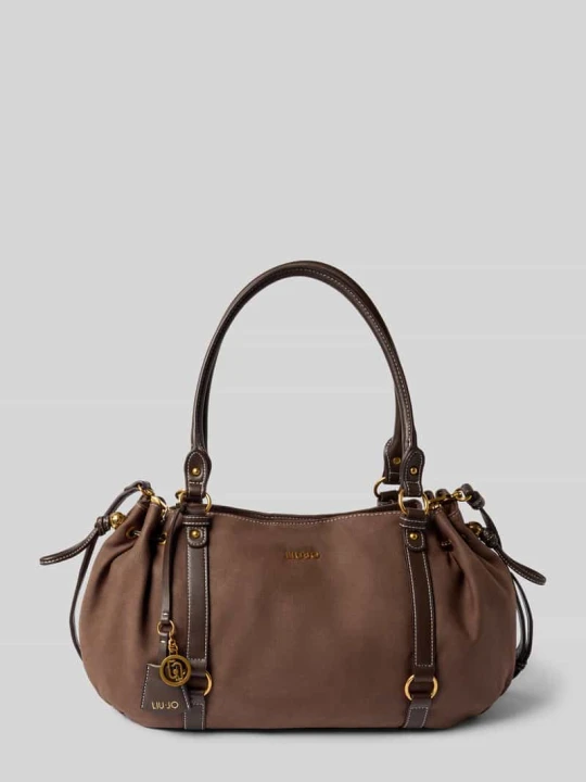 Zdjęcie produktu Tote bag z detal z logo model 'GINESA' Liu Jo Ciemnobrązowy