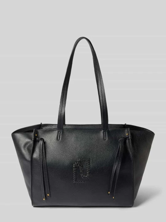 Zdjęcie produktu Tote bag z detal z logo model 'Lapis' Liu Jo Czarny