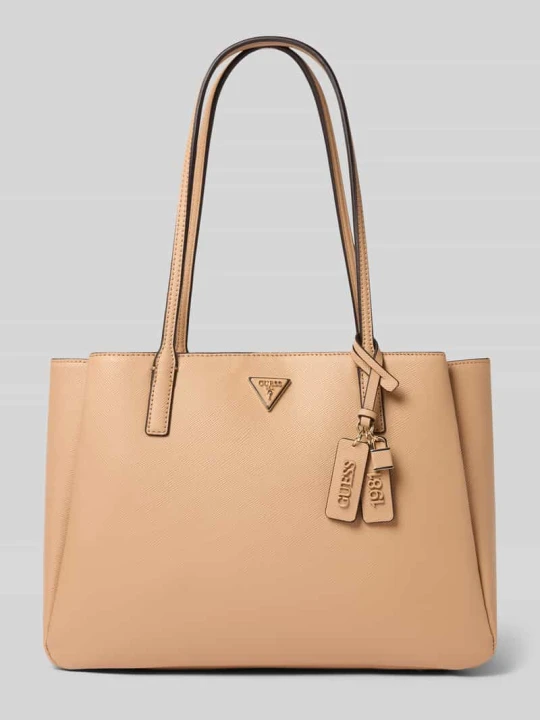 Zdjęcie produktu Tote Bag z materiał skóropodobny model 'Noelle' Guess Beżowy