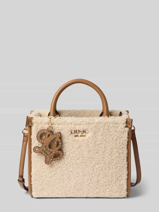 Zdjęcie produktu Tote Bag z obszyciem futerkiem Liu Jo Złamany biały