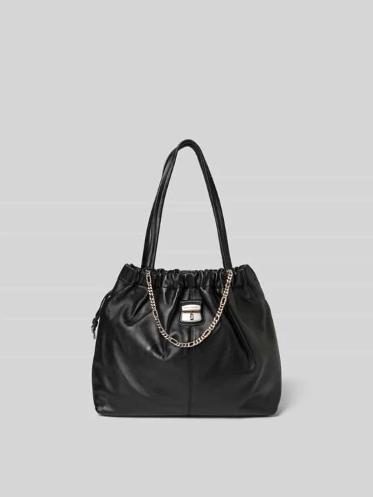 Zdjęcie produktu Tote bag z prawdziwej skóry jagnięcej Marc Jacobs Czarny