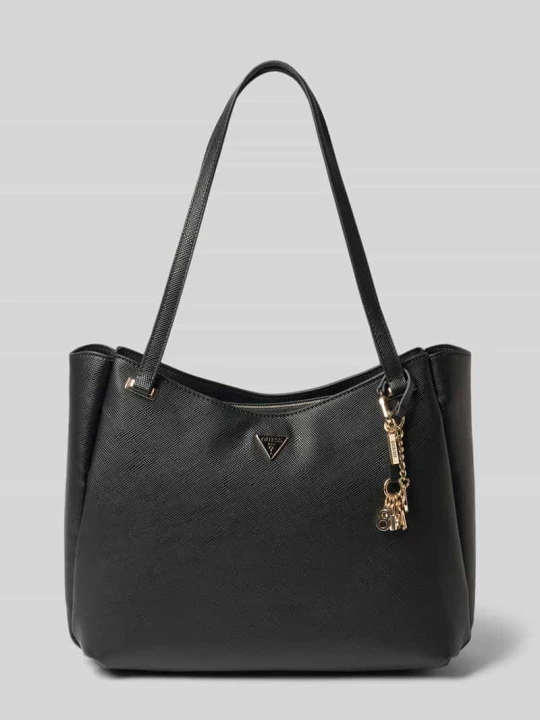 Zdjęcie produktu Tote bag ze skóry imitacji model 'Gilda' Guess Czarny