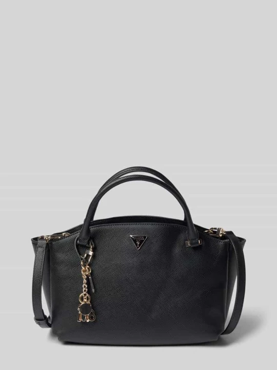 Zdjęcie produktu Tote bag ze skóry imitacji model 'Gilda' Guess Czarny