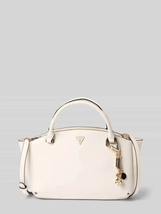 Zdjęcie produktu Tote bag ze skóry imitacji model 'Gilda' Guess Złamany biały
