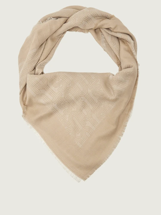 Zdjęcie produktu Tous Chusta SILHOUETTE | z dodatkiem kaszmiru beżowy