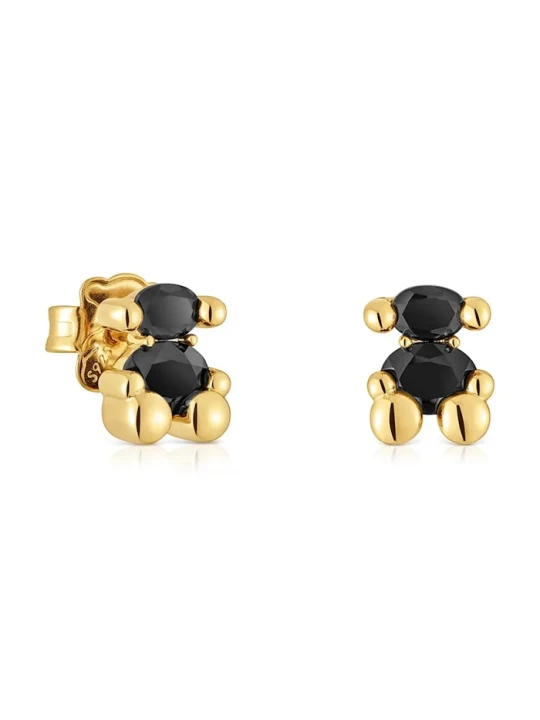 Zdjęcie produktu Tous kolczyki ze srebra pokrytego złotem Bold Bear Gem