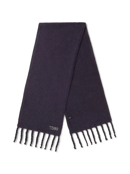 Zdjęcie produktu Tous szalik z domieszką wełny TEXTIL granatowy