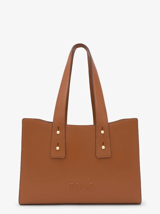 Zdjęcie produktu Tous torebka shopper damska z imitacji skóry brązowy