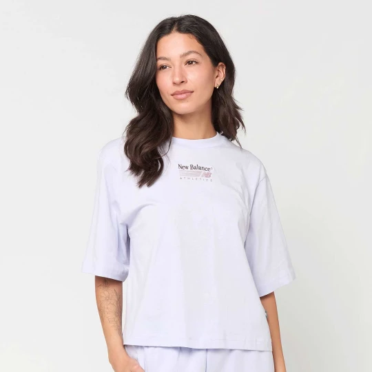 Zdjęcie produktu Trackside Relaxed T-Shirt New Balance fioletowy