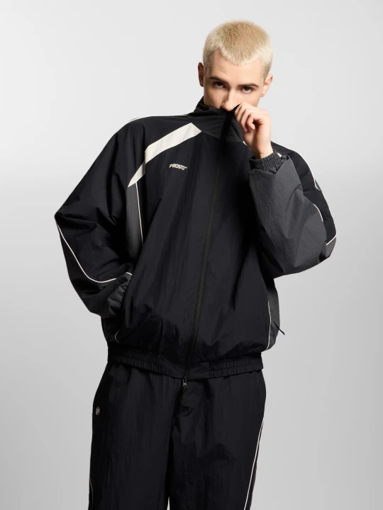 Zdjęcie produktu Tracktop kurtka oversize męska czarna Klasyk