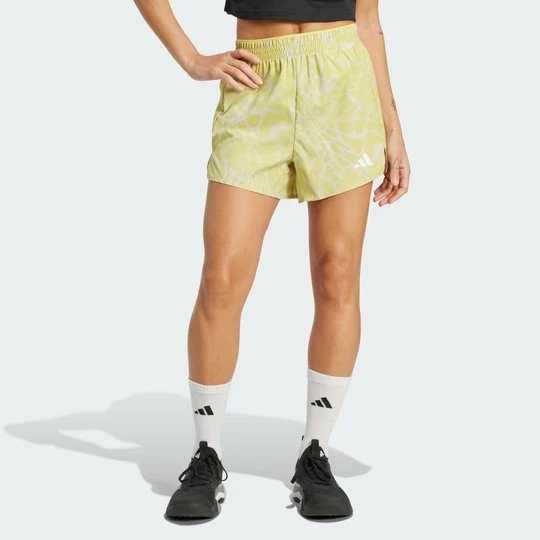 Zdjęcie produktu Train Essentials Allover Print Workout Shorts Adidas beżowy