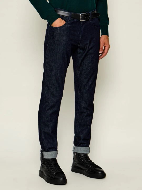 Zdjęcie produktu Tramarossa Jeansy Michelangelo | Slim Fit | z dodatkiem kaszmiru granatowy