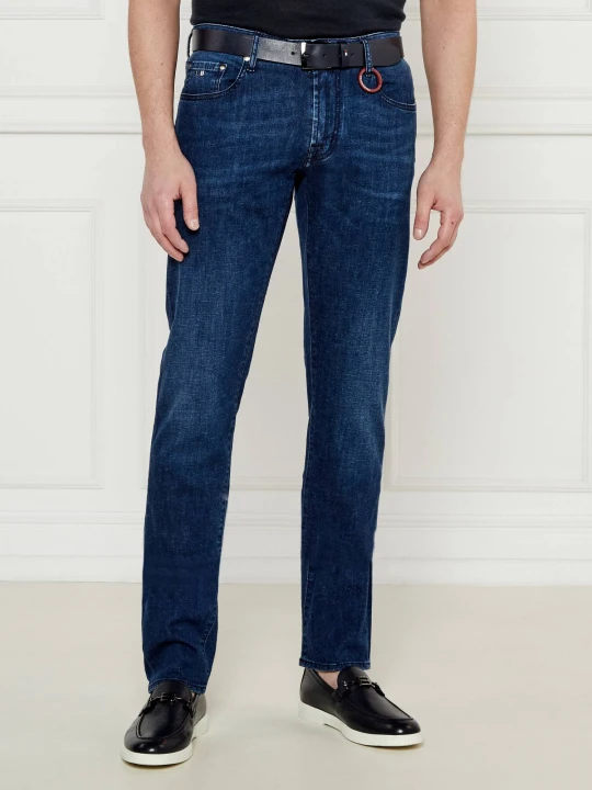 Zdjęcie produktu Tramarossa Jeansy | Regular Fit | z dodatkiem lnu granatowy